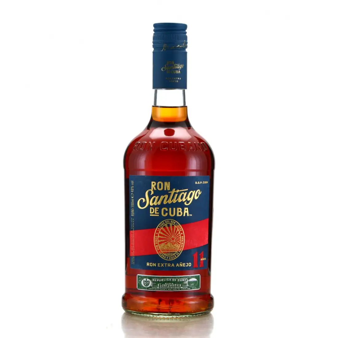 Bottle of Santiago de Cuba Extra Añejo 11 Años