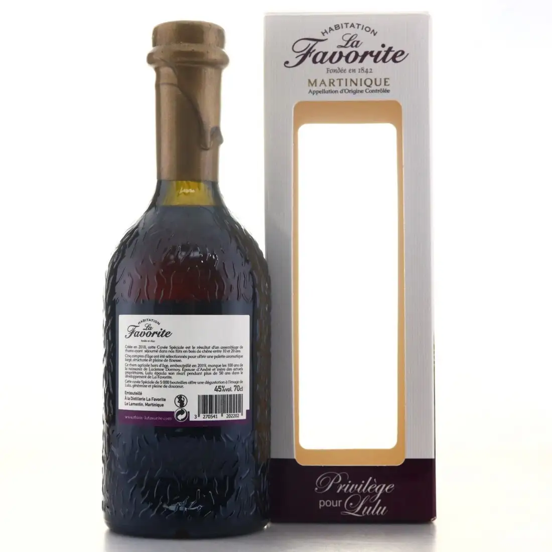 Image haute résolution de La Favorite Cuvée Privilège Pour Lulu 1999