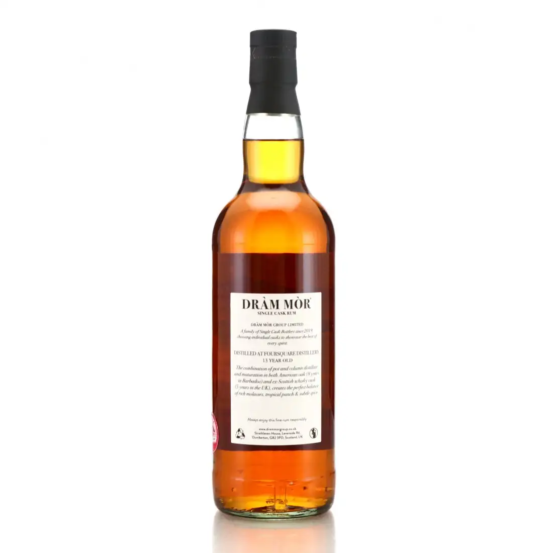 High resolution image of Dràm Mòr Foursquare Single Cask Rum