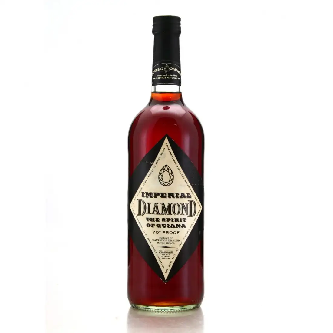 Bottle of Sole Shippers Rim Imports Diamond Imperial Diamond 1970s