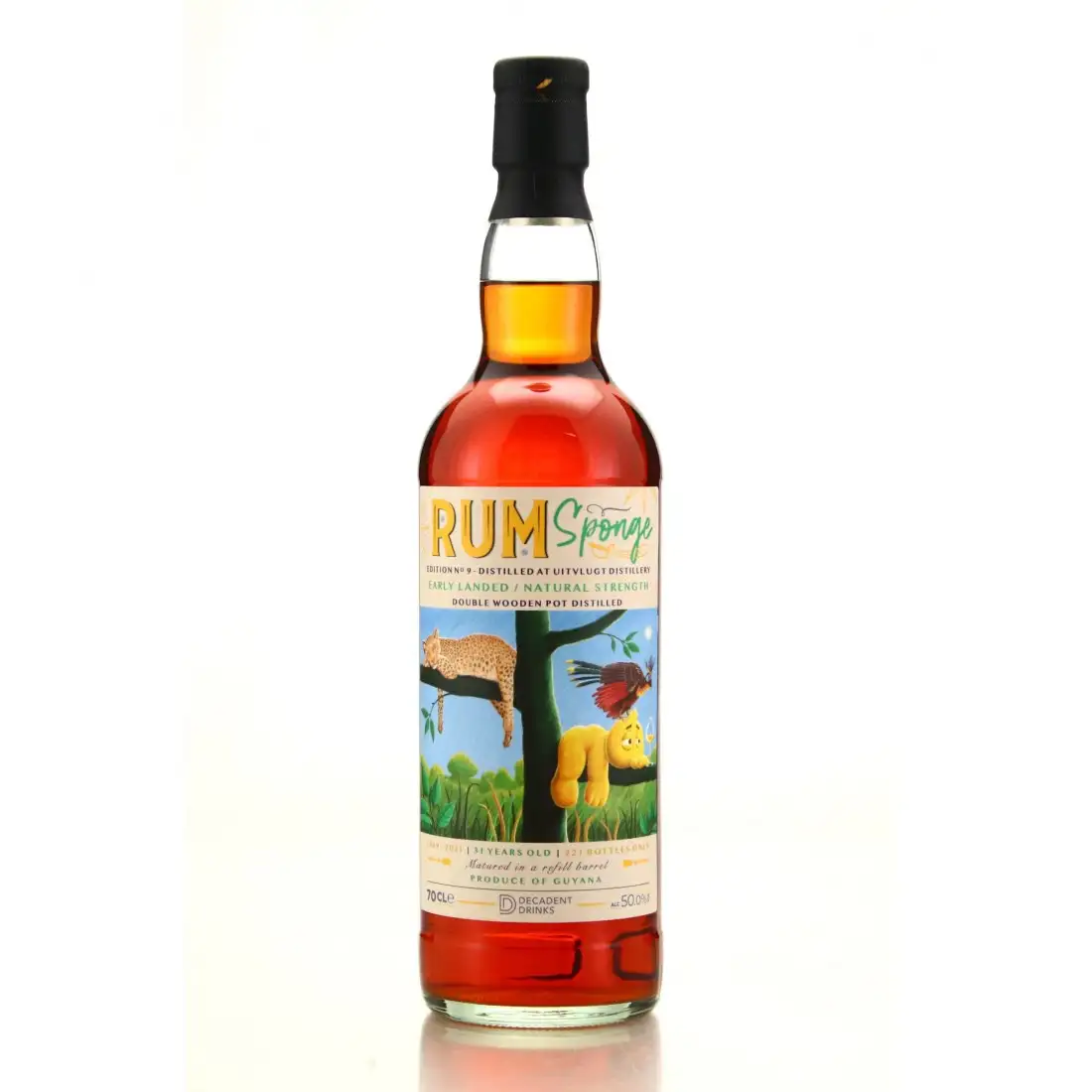 Bottle of Port Mourant Rum Sponge No. 9 1989