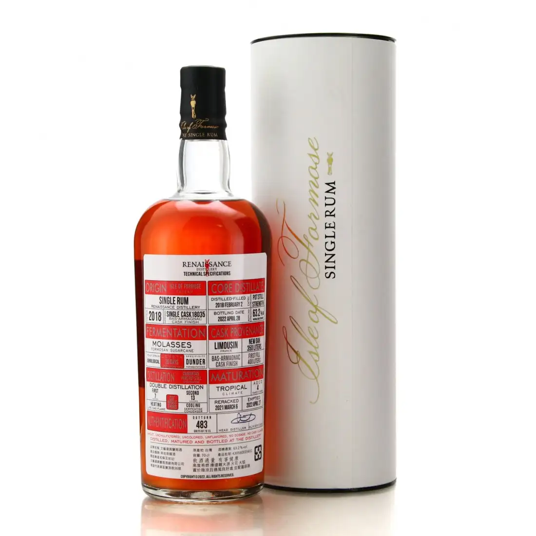 Image haute résolution de Renaissance Single Rum 2018