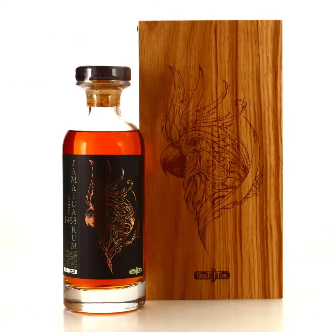 Bottle of TAST'TOE 1983 Jamaica Rum HD&LP