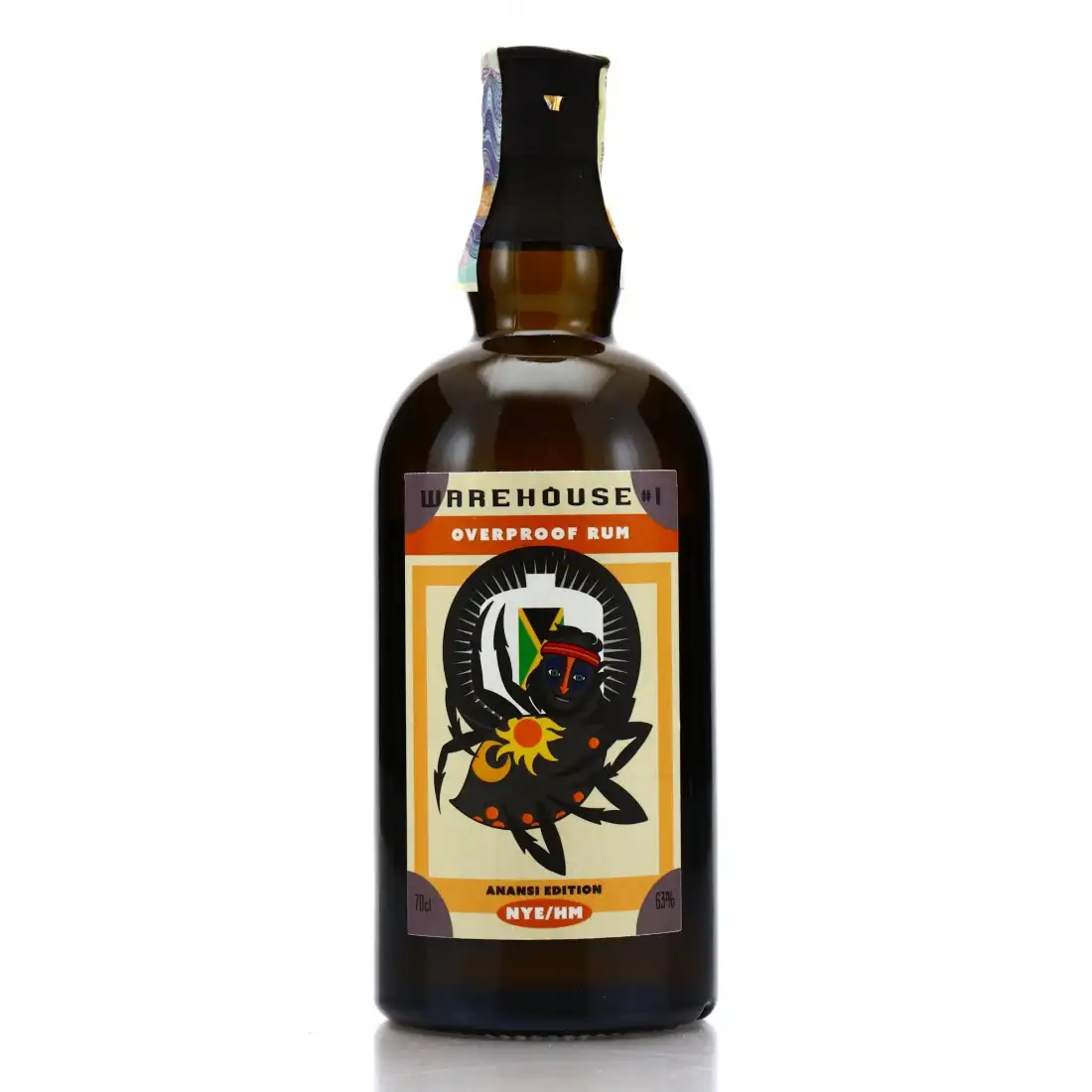 Bottle of Warehouse #1 New Yarmouth Overproof White Rum Anansi Edition NYE/HM