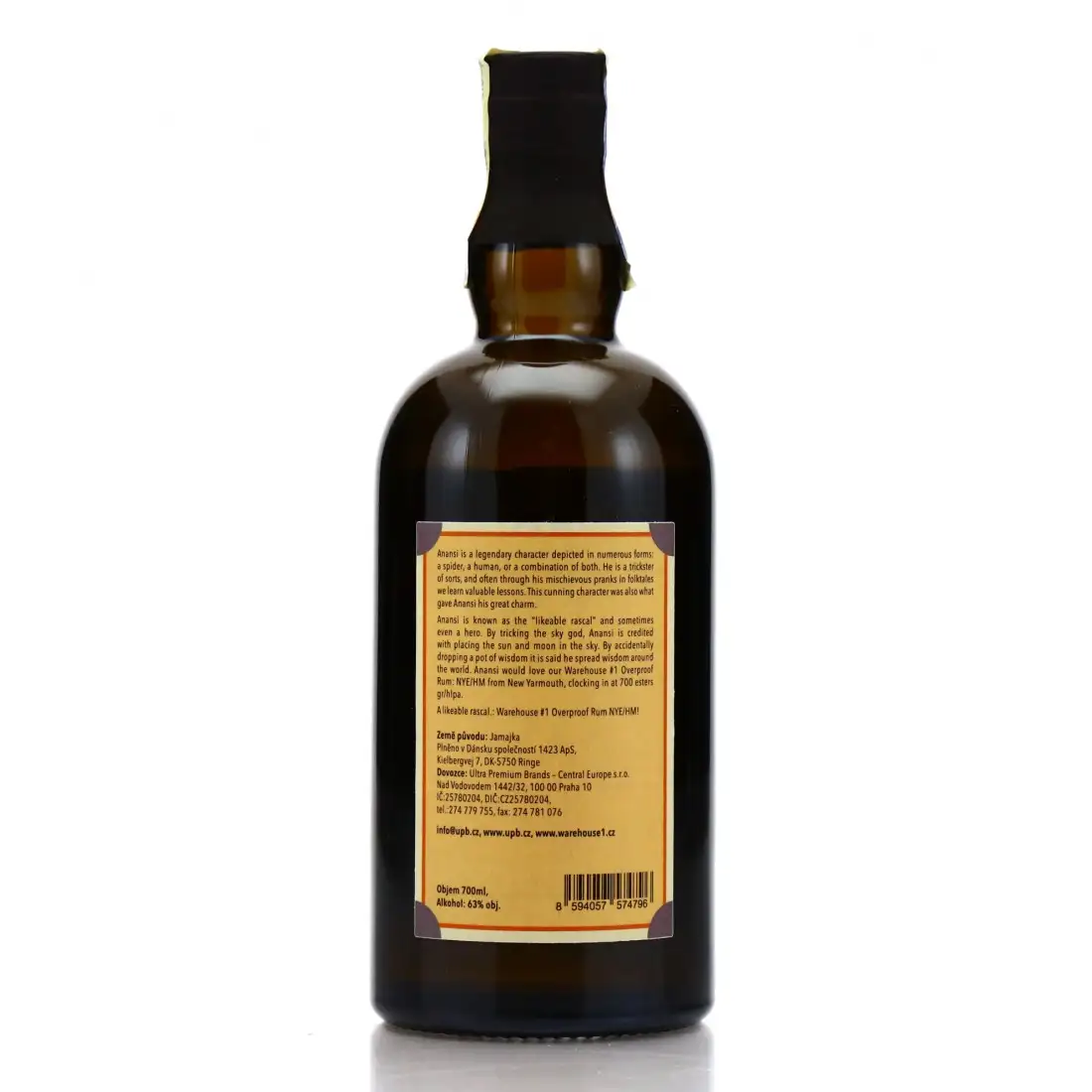 Image haute résolution de Warehouse #1 New Yarmouth Overproof White Rum Anansi Edition NYE/HM