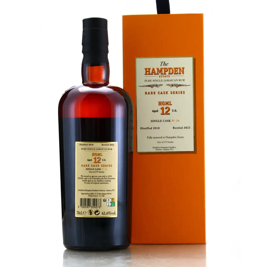 High resolution image of Velier Hampden Rare Cask Series HGML 2010