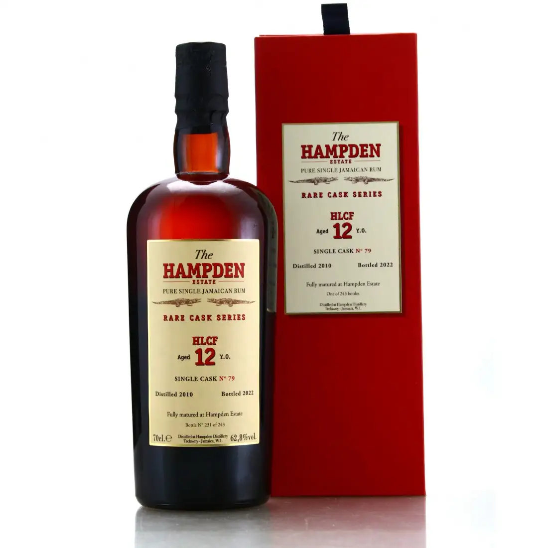 Bottle of Velier Hampden Rare Cask Series HLCF 2010