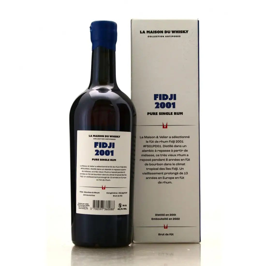 Image haute résolution de La Maison Du Whisky South Pacific Rhum Fidji Flag Series (Collection Antipodes) 2001