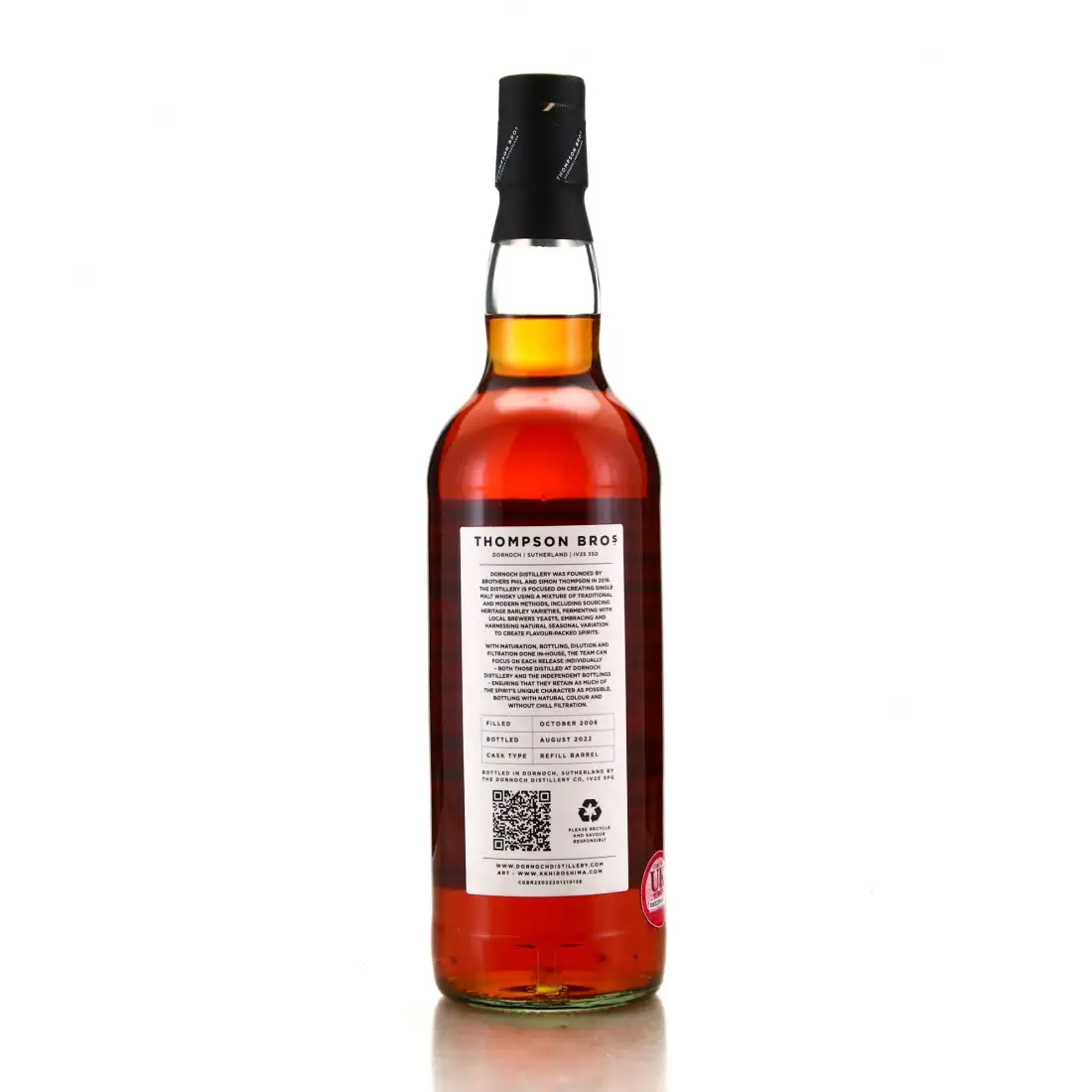 High resolution image of Thompson Bros. T.D.L Trinidad Rum 2008