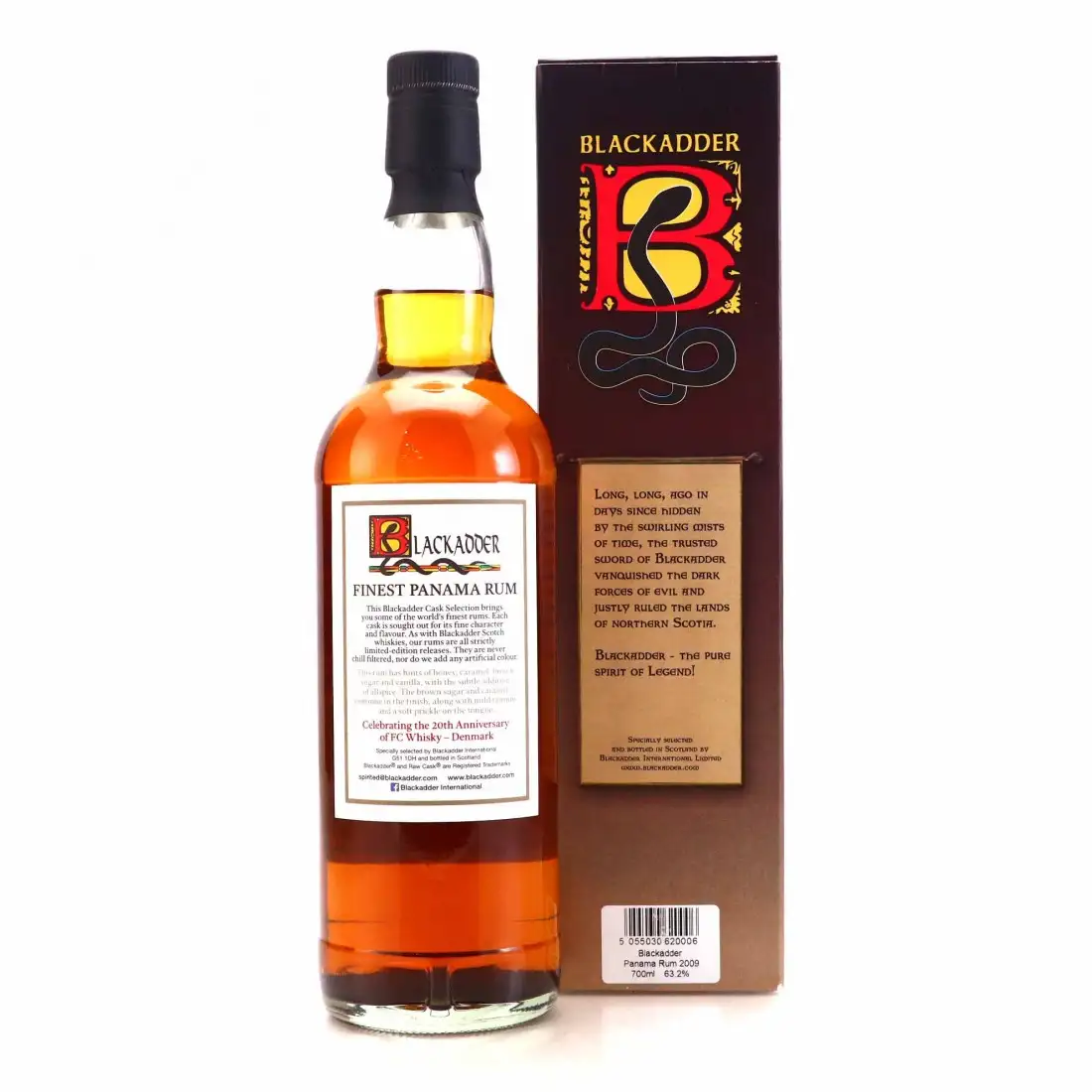 Image haute résolution de Blackadder Raw Cask Rum Finest Panama Rum 2009