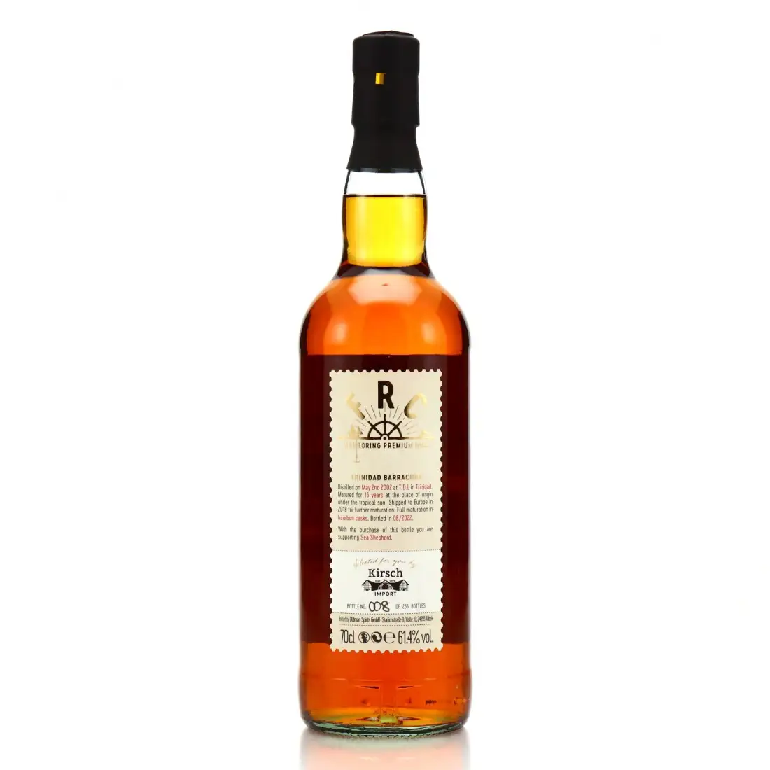 Image haute résolution de T.D.L Flensburg Rum Company Sea Shepherd (Barracuda Single Cask) 2002