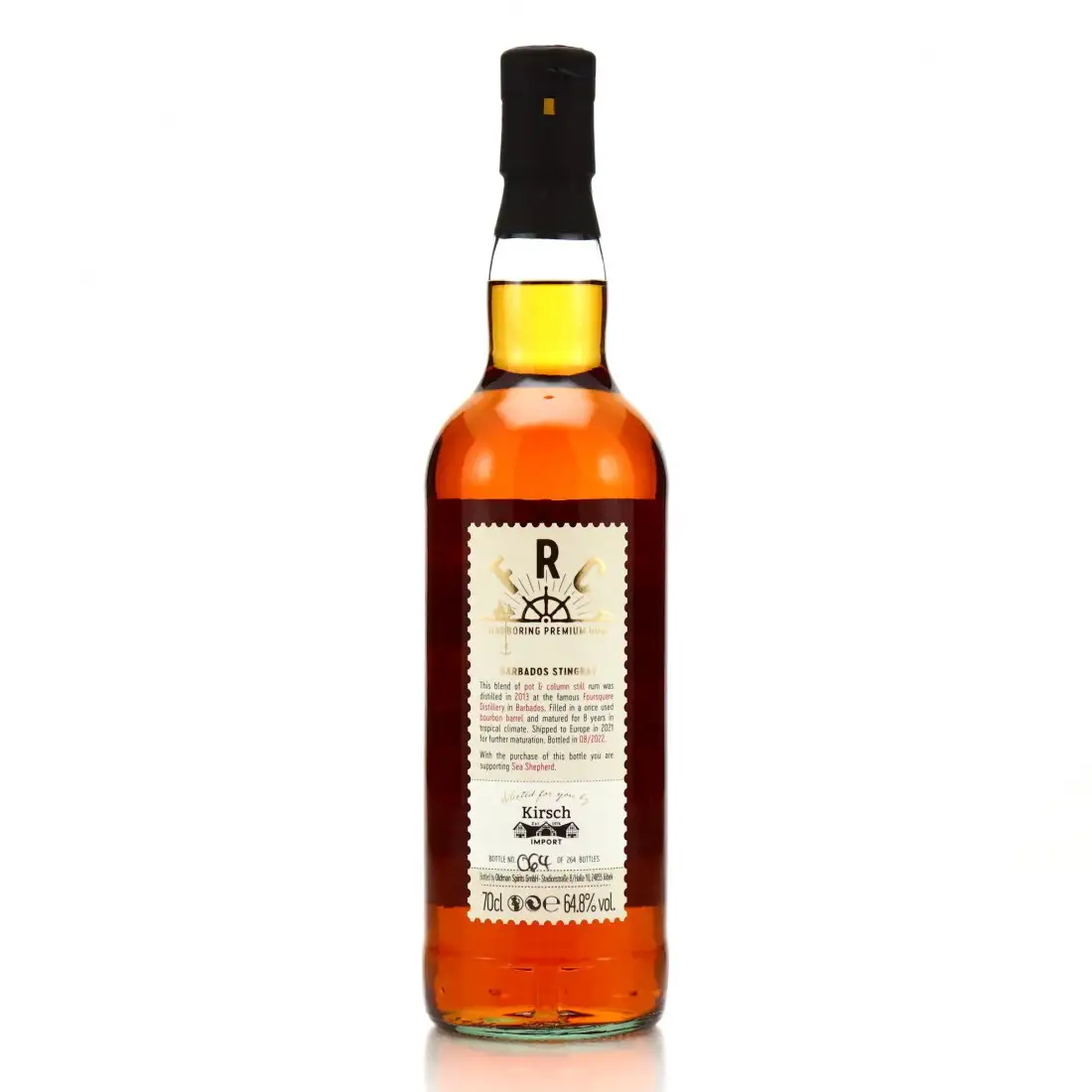 High resolution image of Foursquare Flensburg Rum Company Sea Shepherd Stingray 2013