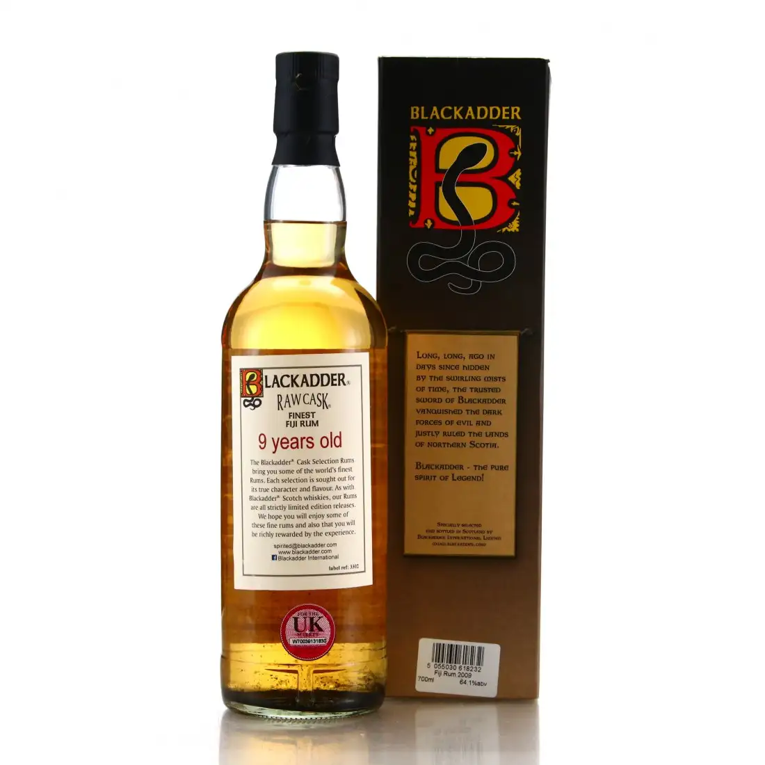 Hochauflösendes Bild von Blackadder South Pacific Raw Cask Rum 2009