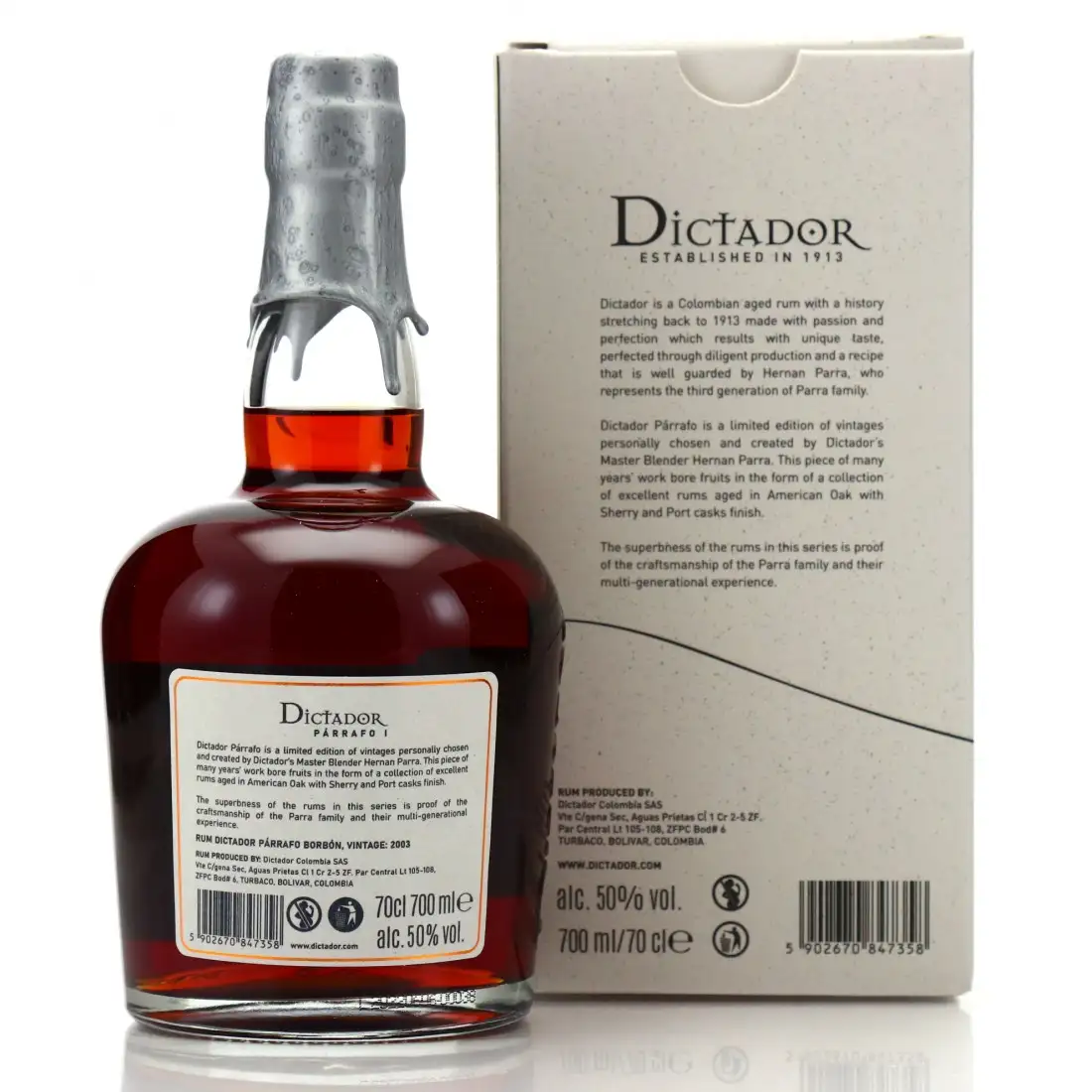 Image haute résolution de Dictador Párrafo I Borbón 2003