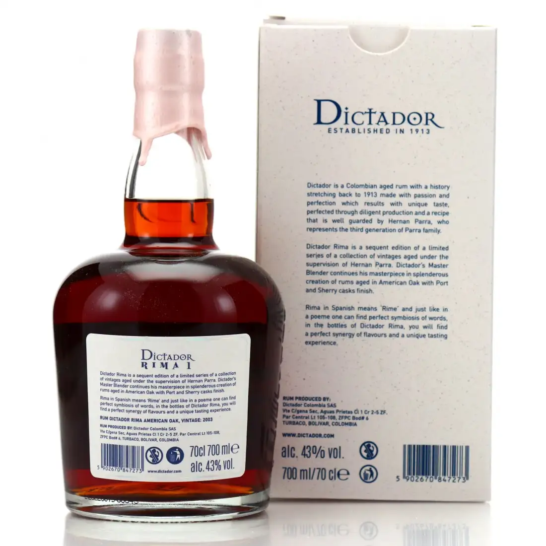 Image haute résolution de Dictador Rima 1 2003