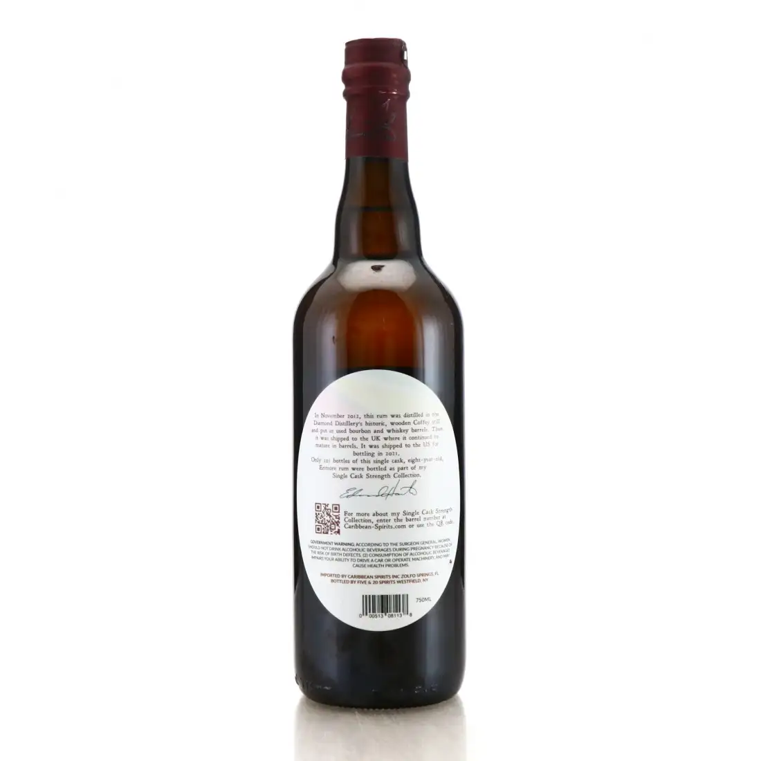 High resolution image of Hamilton Diamond Guyanese Rum MDE 2012