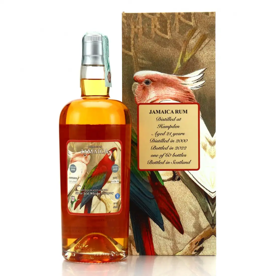 Hochauflösendes Bild von Silver Seal Hampden Lion's Whisky 10th Anniversary 2000