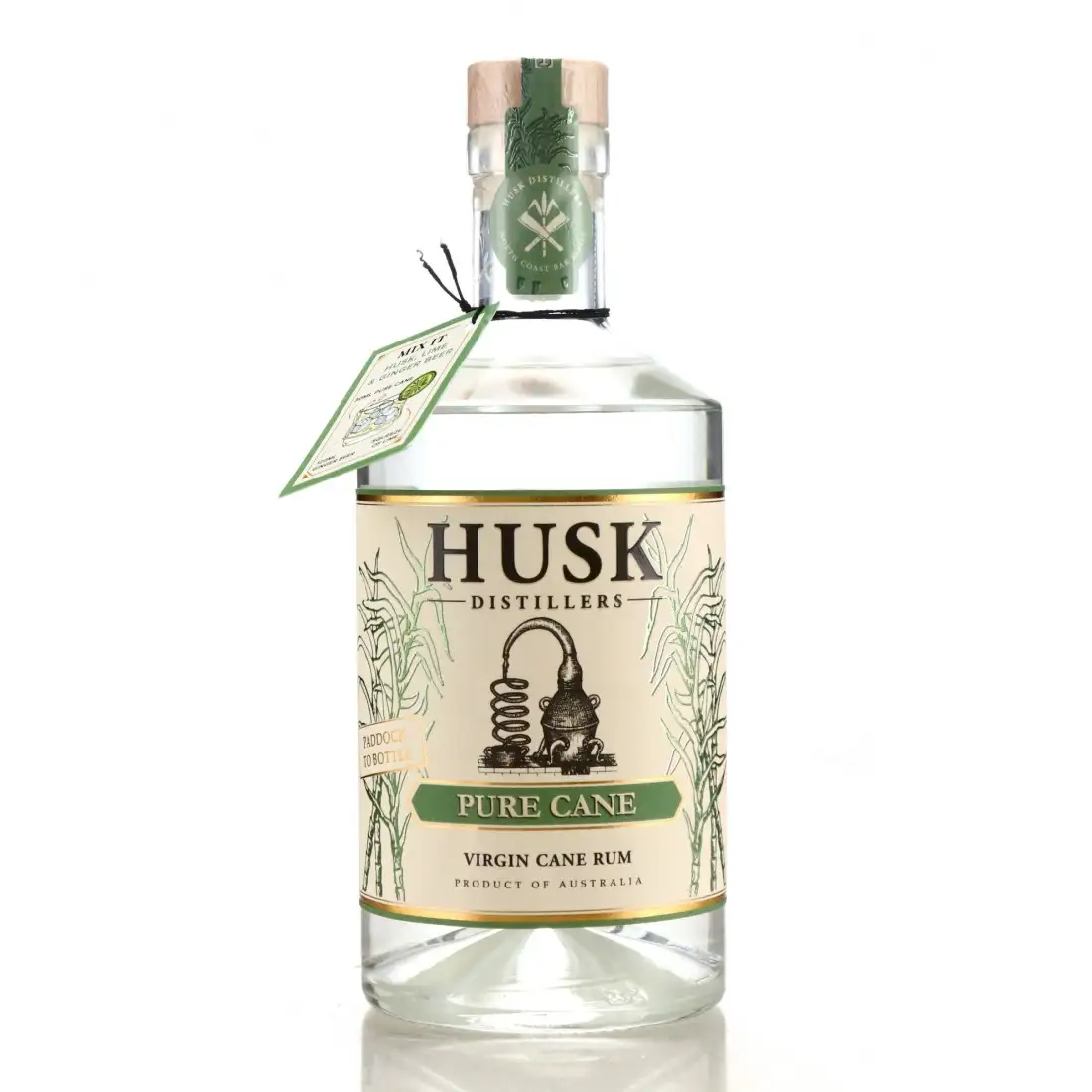 Bottle of Husk Distillers Pure Cane 2020