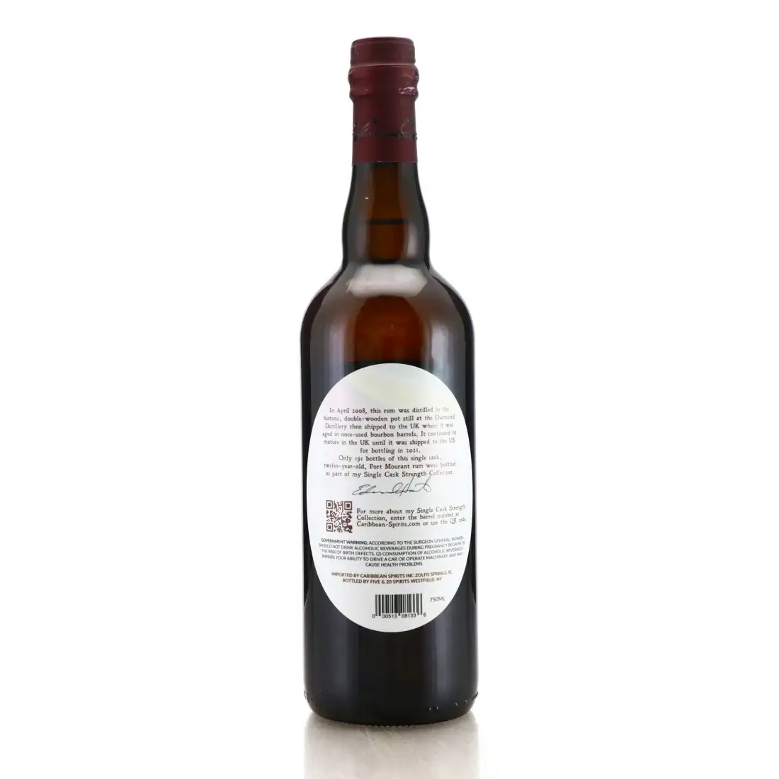 Image haute résolution de Hamilton Port Mourant Guyanese Rum MPM 2008