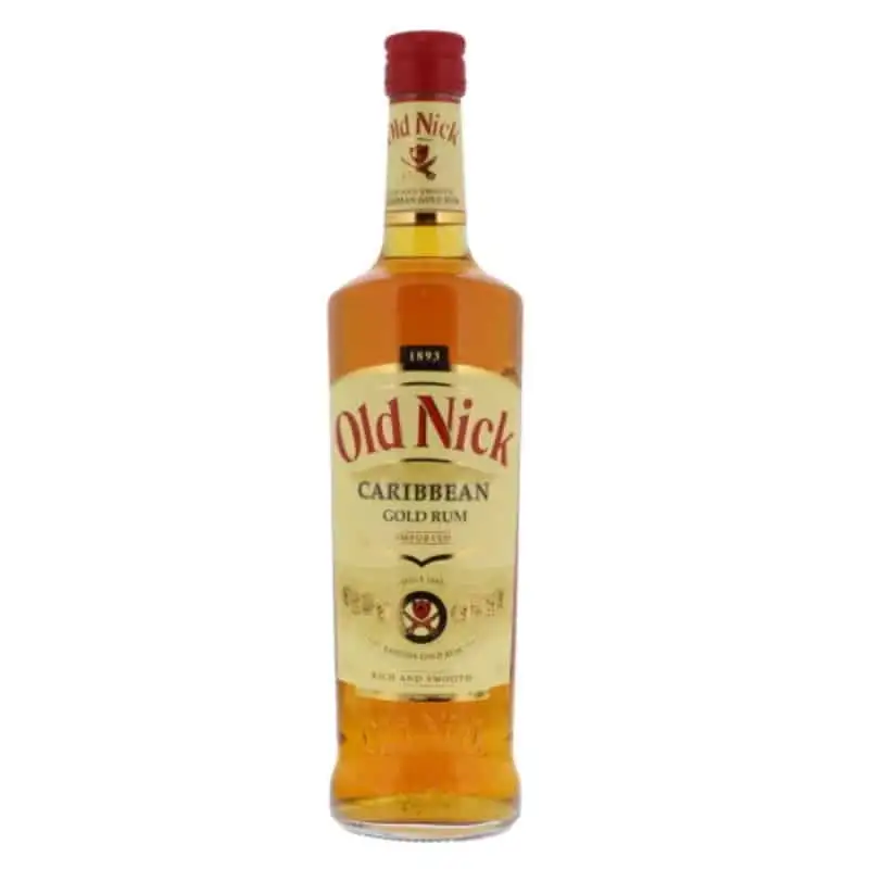Bottle of La Martiniquaise Old Nick Caribbean Gold Rum