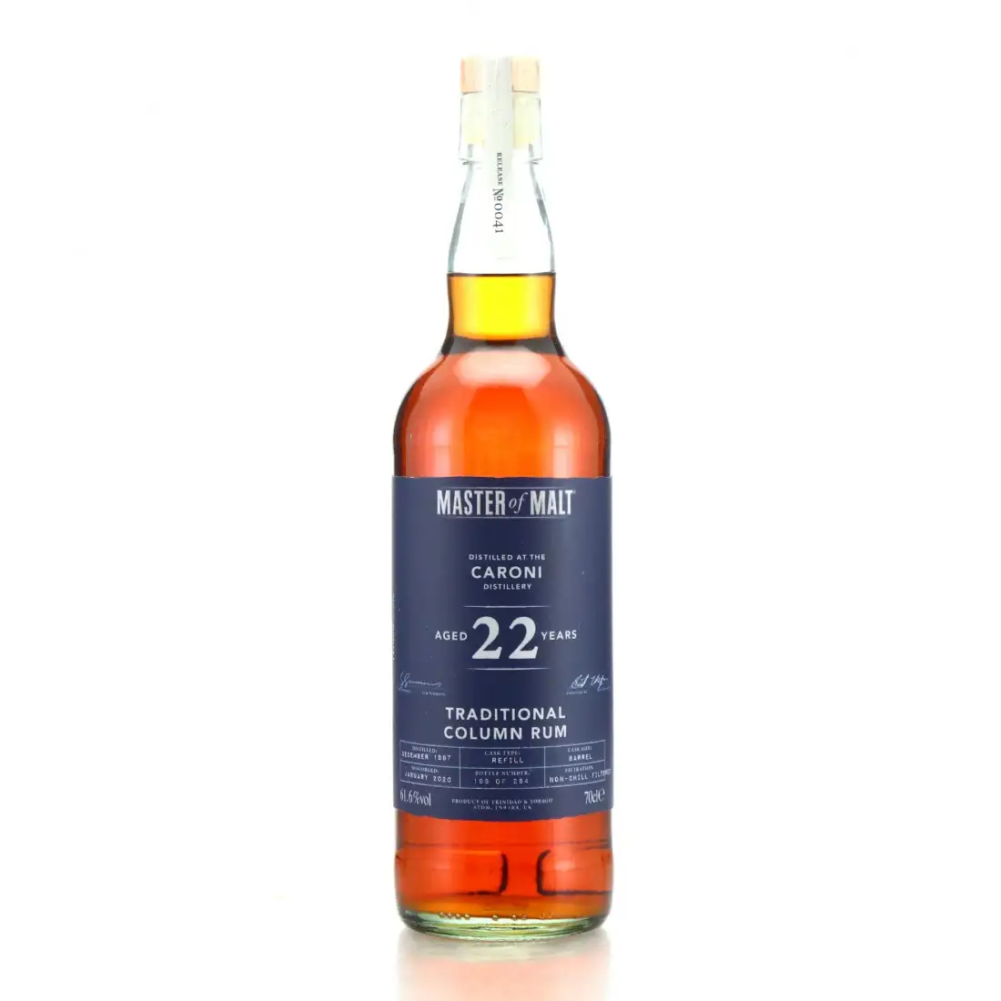 Bottle of Master of Malt Caroni Traditional Column Rum 1997