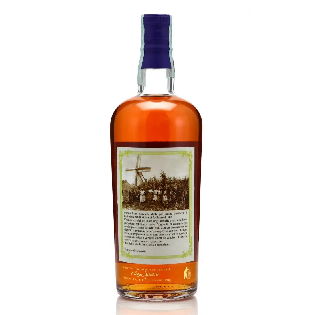 Hochauflösendes Bild von High Spirits Collection Mount Gay Barbados 1703 BMMG 2000