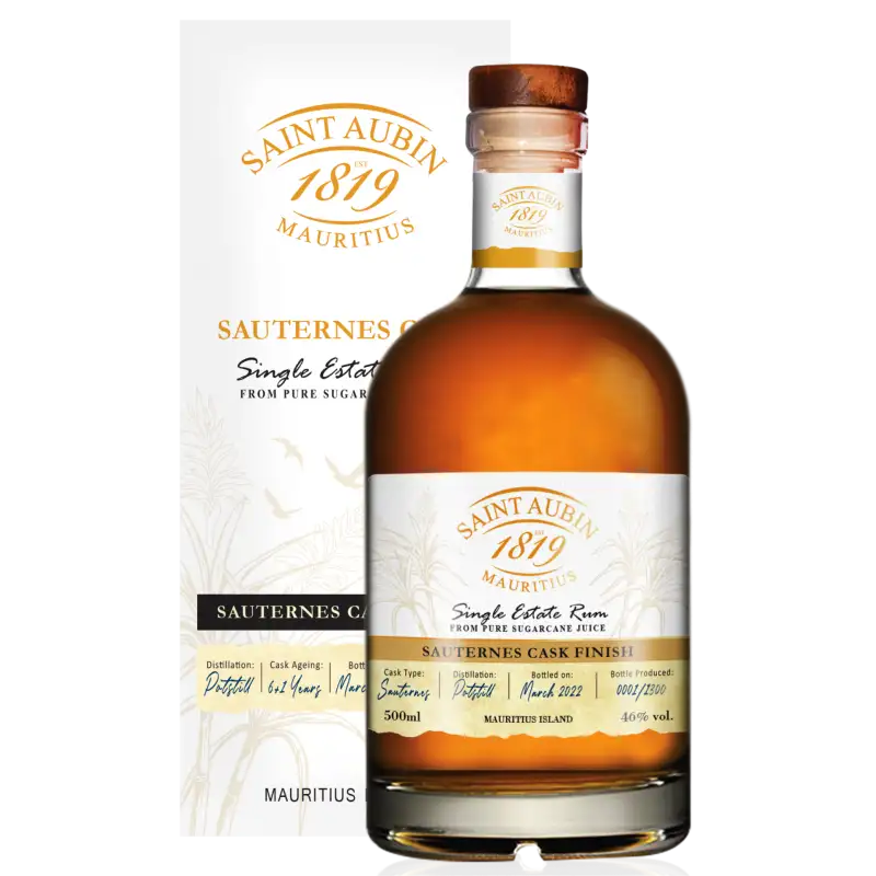 Bottle of Saint Aubin Sauternes Cask Finish