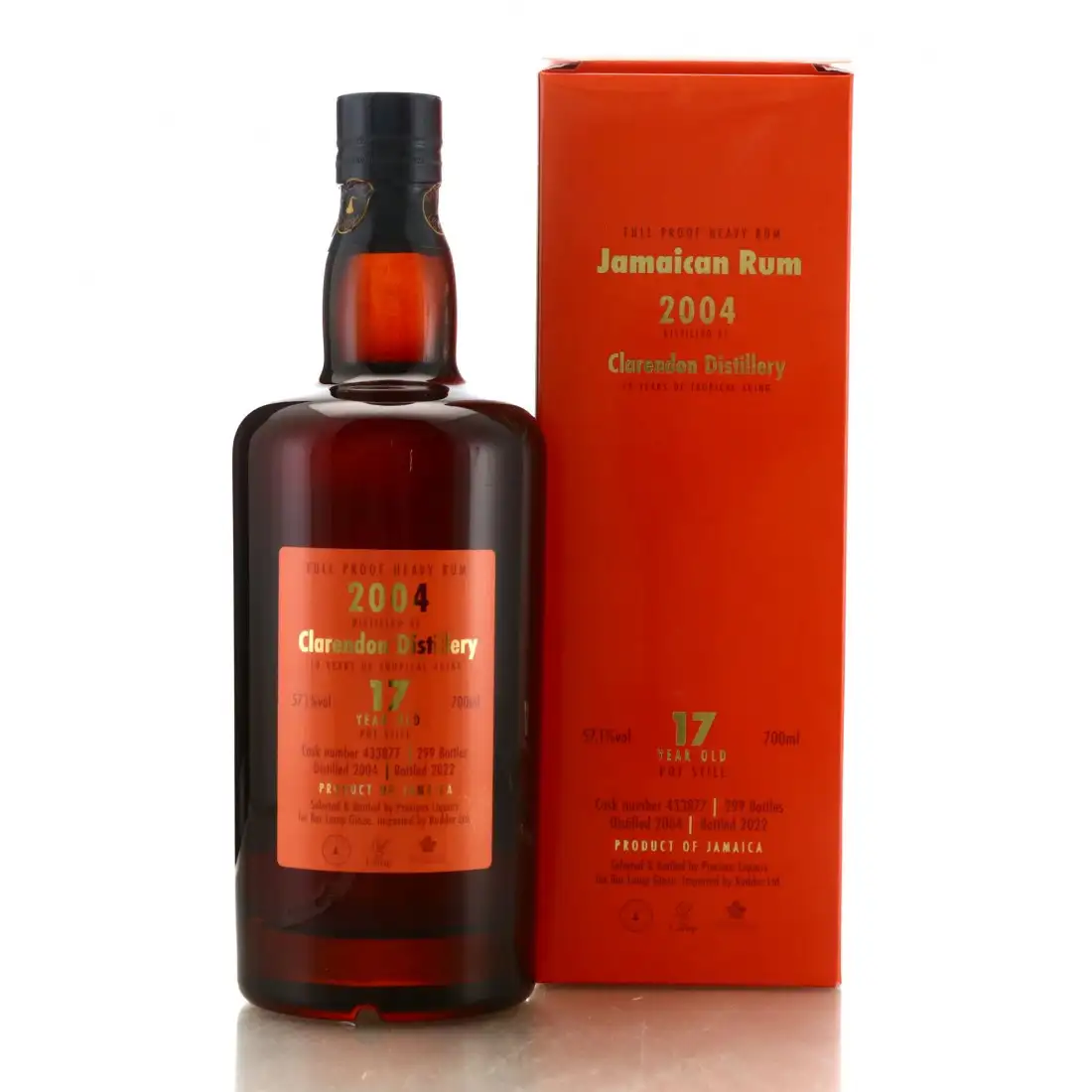 Hochauflösendes Bild von Precious Liquors Clarendon Jamaican Rum 2004