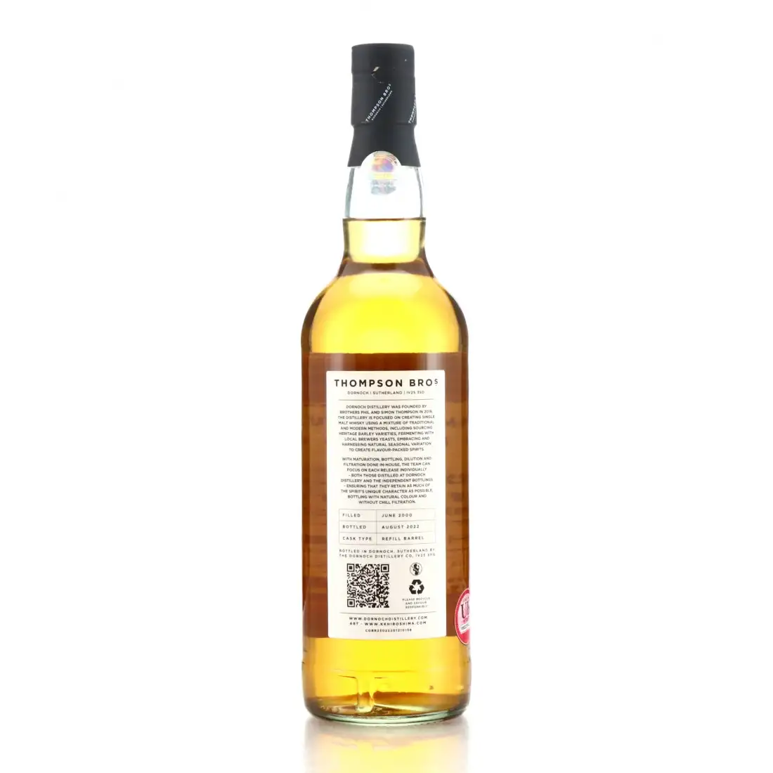 High resolution image of Thompson Bros. Long Pond Jamaica Rum 2000