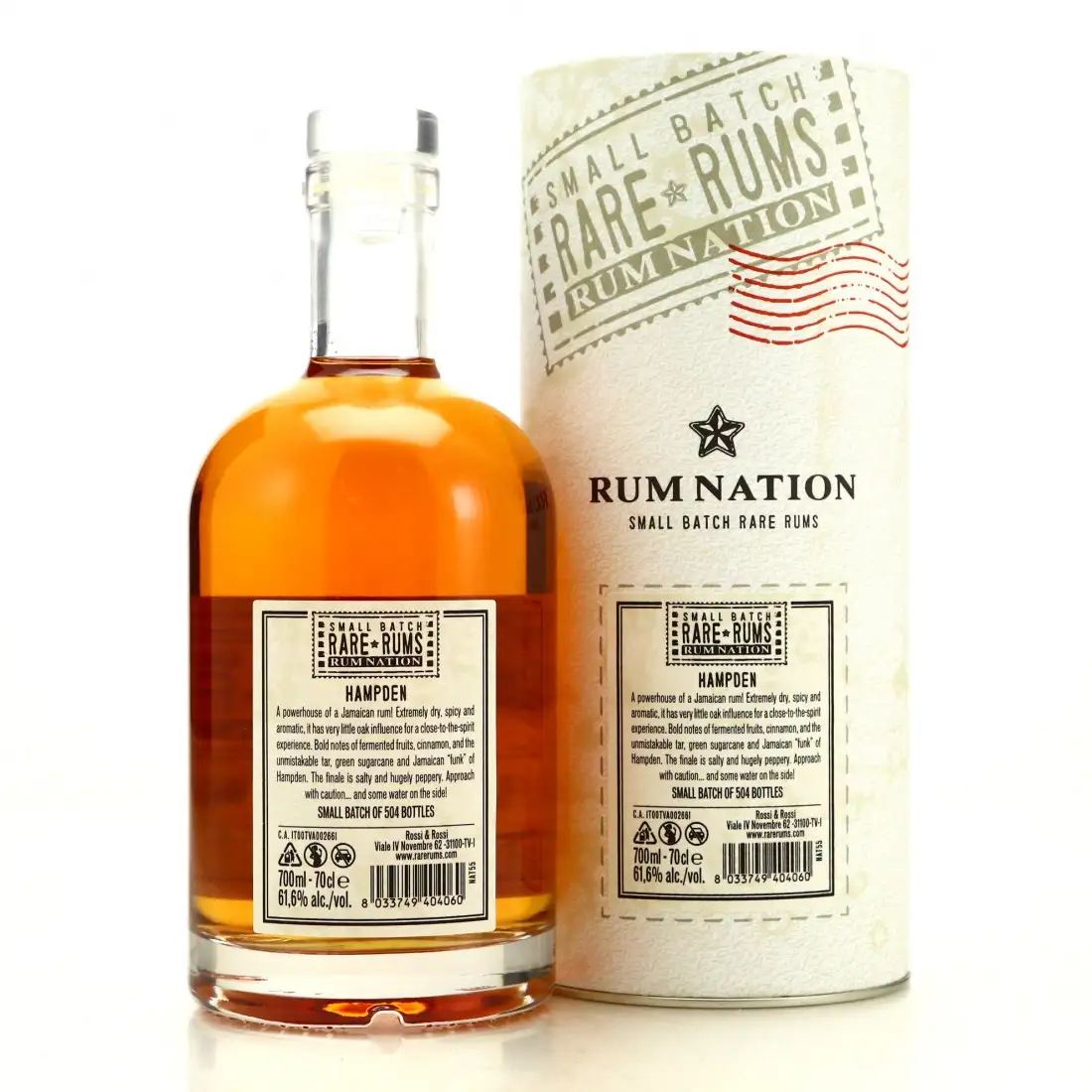High resolution image of Rum Nation Hampden Small Batch Rare Rums HLCF 1992