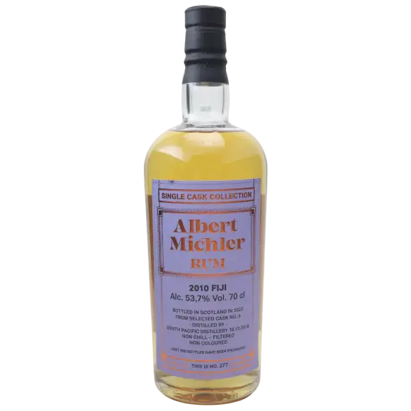 Bottle of Albert Michler Distillery South Pacific 2010 Fiji