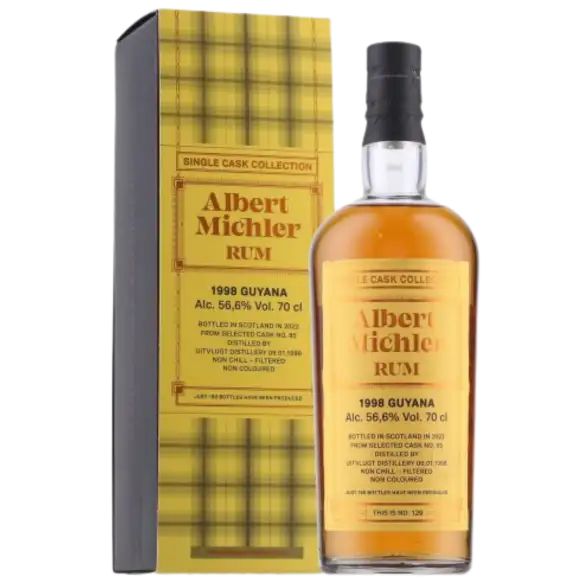 Bottle of Albert Michler Distillery Uitvlugt 1998 Guyana