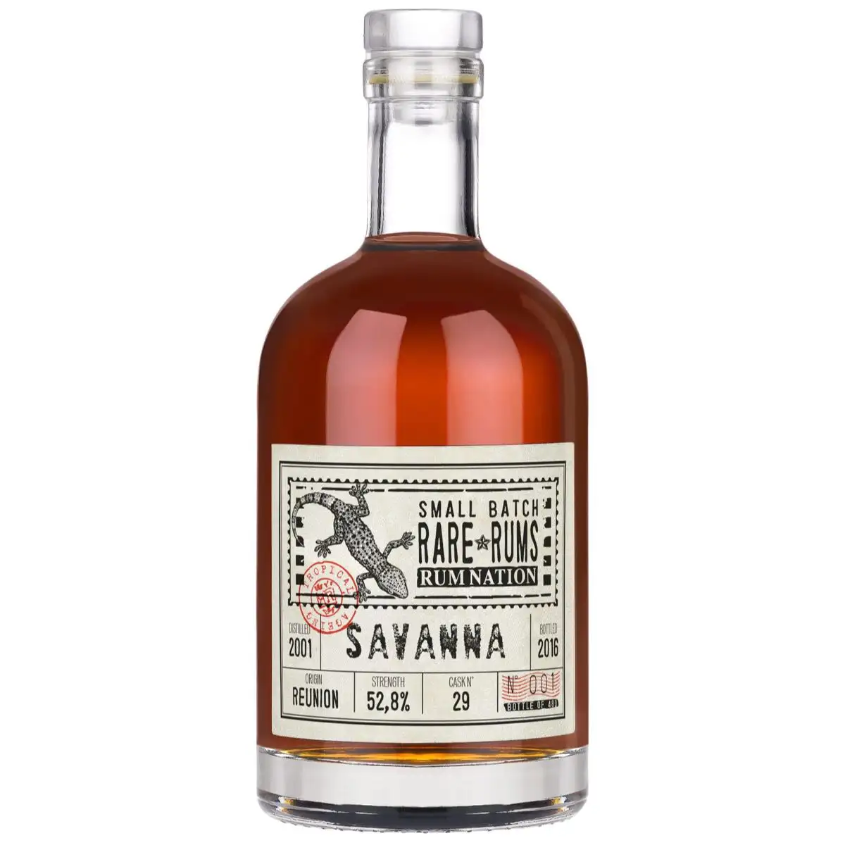 High resolution image of Rum Nation Savanna Small Batch Rare Rums 2001