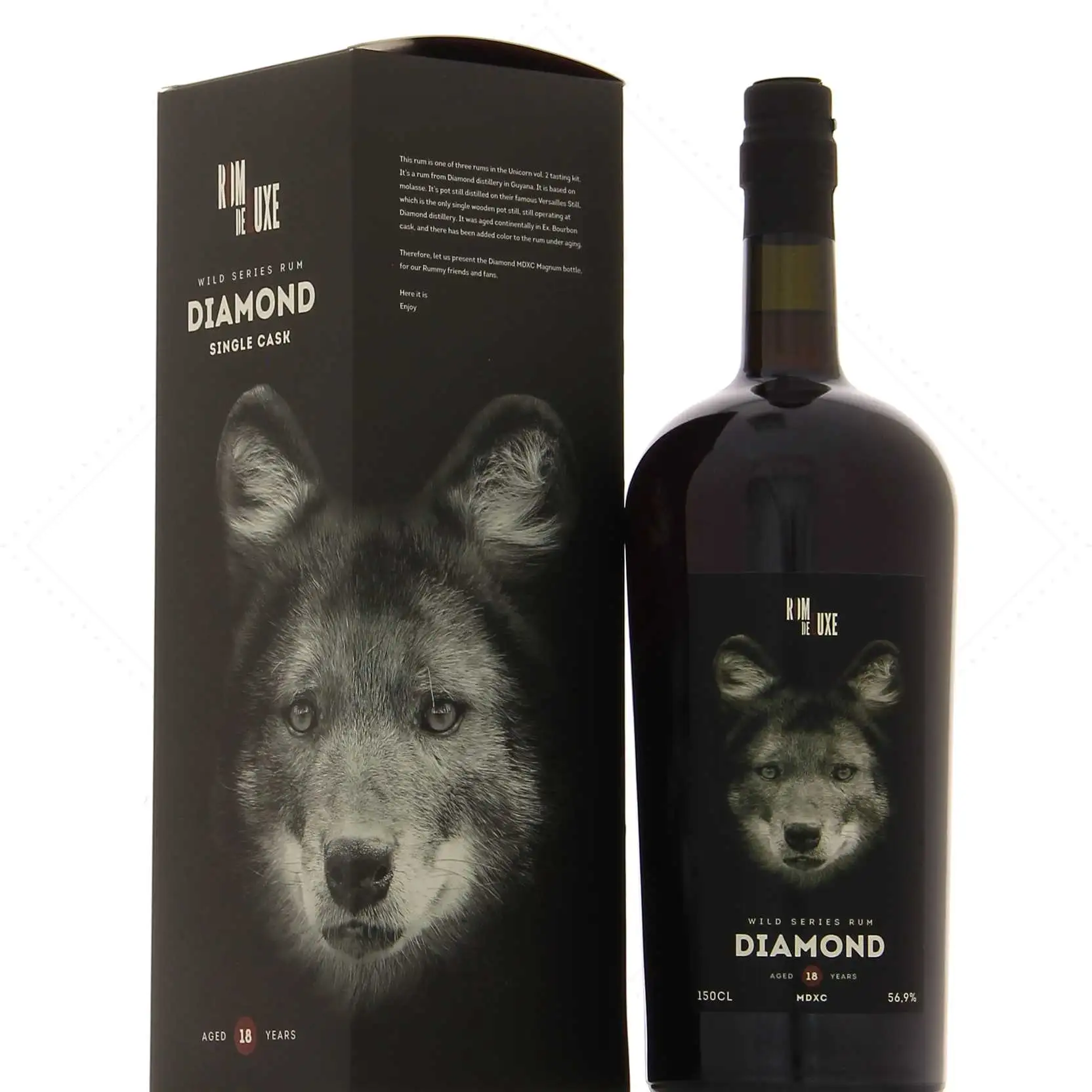 Bottle of Romdeluxe Diamond Wild Series Rum Versaille still (Unicorn Kit Vol 2) EU Version MDXC 2004