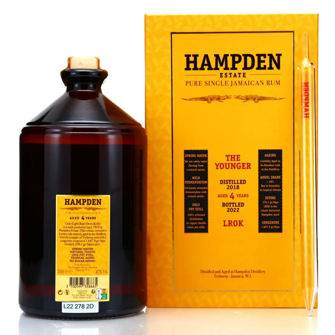 Image haute résolution de Velier Hampden The Younger (300cl) LROK 2018