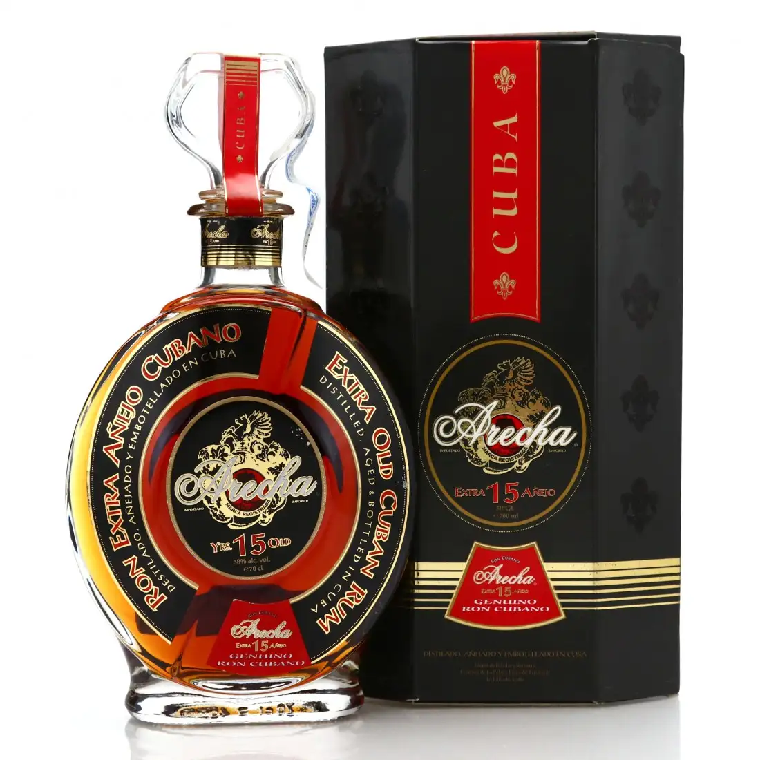 Bottle of Jose Arechabala S.A. Extra Old Cuban Rum (15 Yrs. Old)