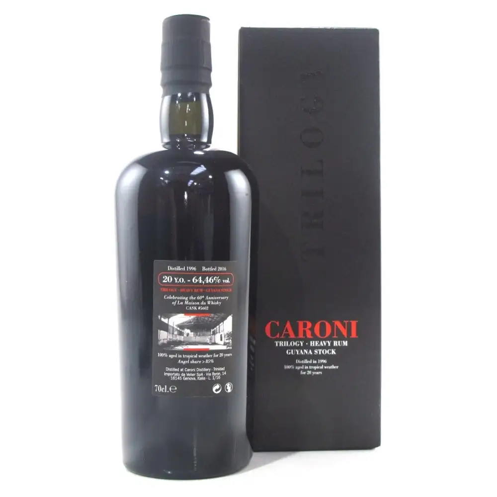 Image haute résolution de Velier Caroni Trilogy Heavy Rum Guyana Stock HTR 1996