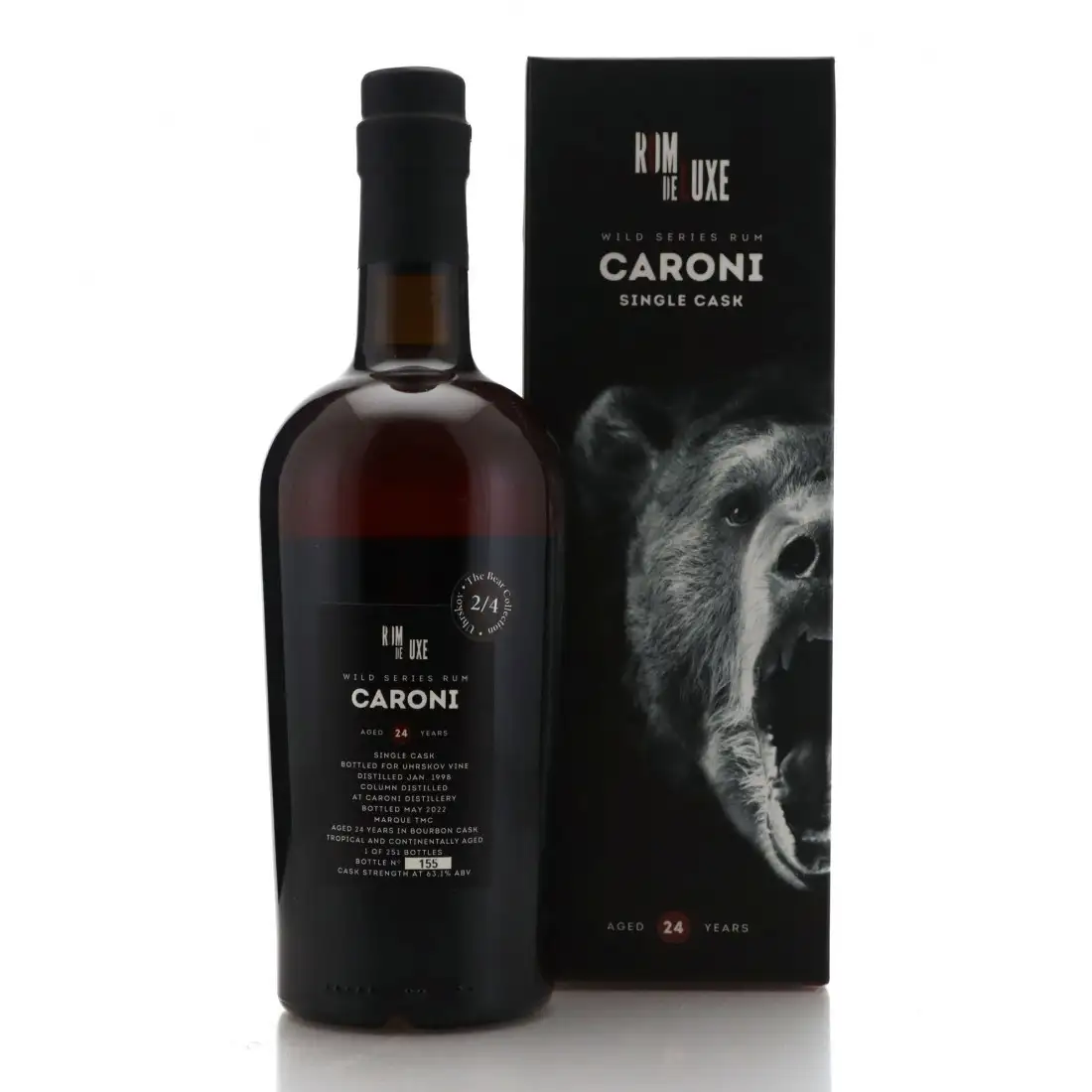 Image haute résolution de Romdeluxe Caroni Wild Series Rum Caroni No. 28 1998