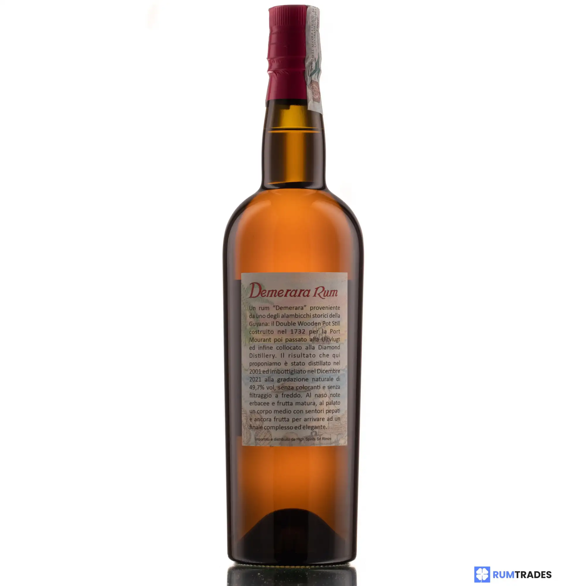 Hochauflösendes Bild von High Spirits Collection Diamond (Port Mourant) Demerara Rum 2001