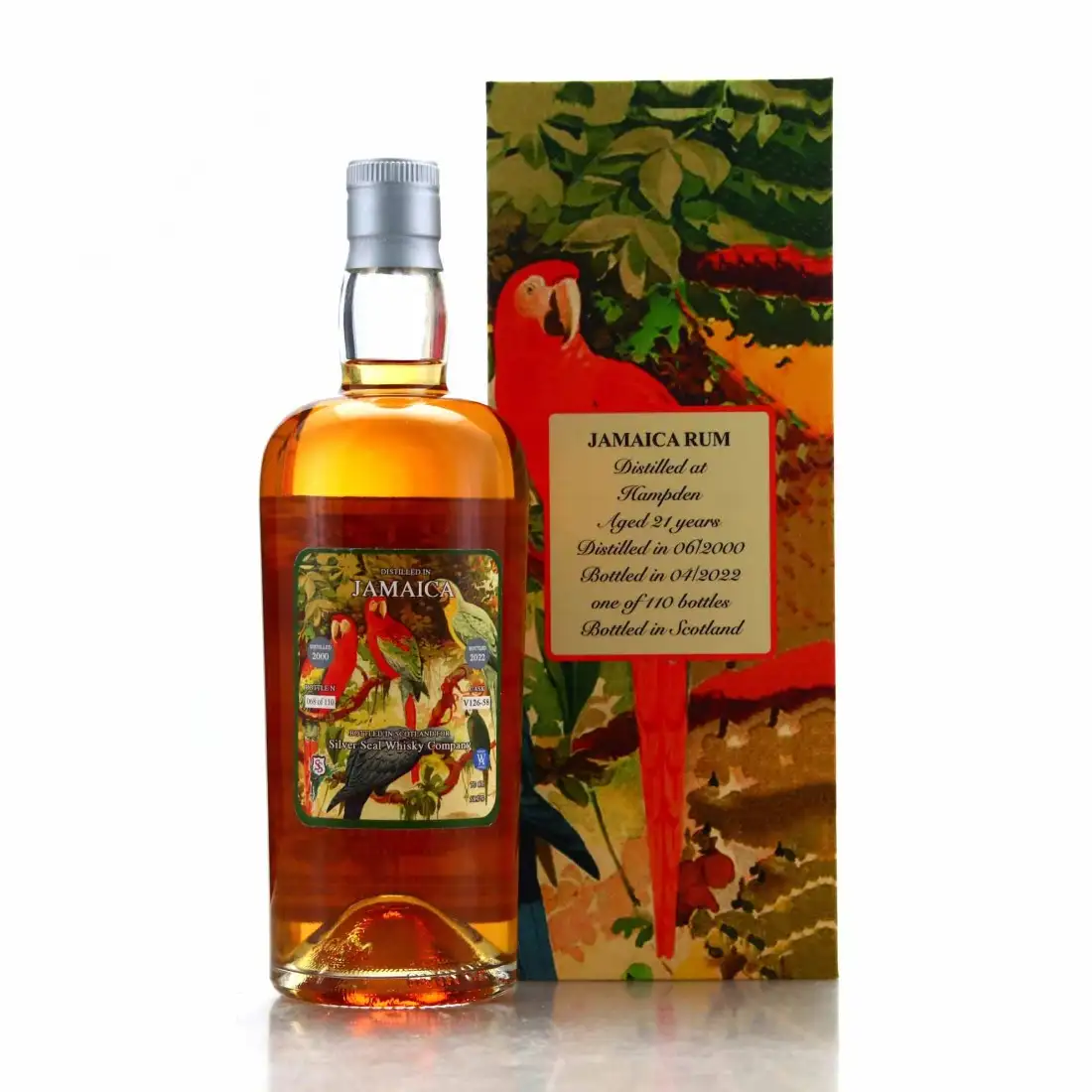 High resolution image of Silver Seal Hampden Jamaica Rum (Whisky Antique) 2000