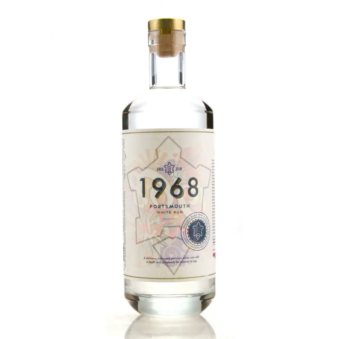 Bottle of Portsmouth Distillery 1968 White Rum