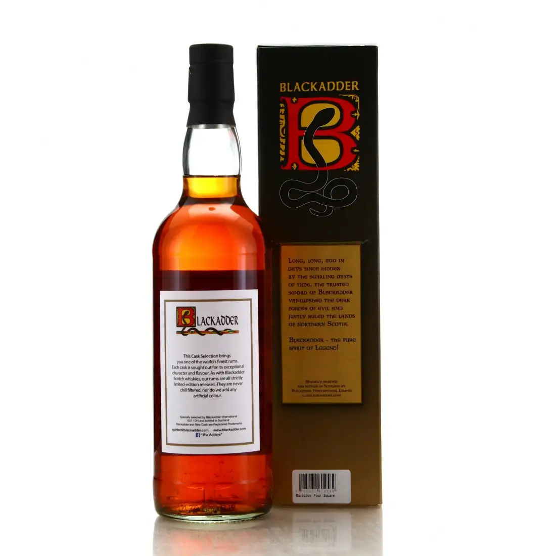 High resolution image of Blackadder Foursquare Raw Cask Rum Finest Barbados 2007