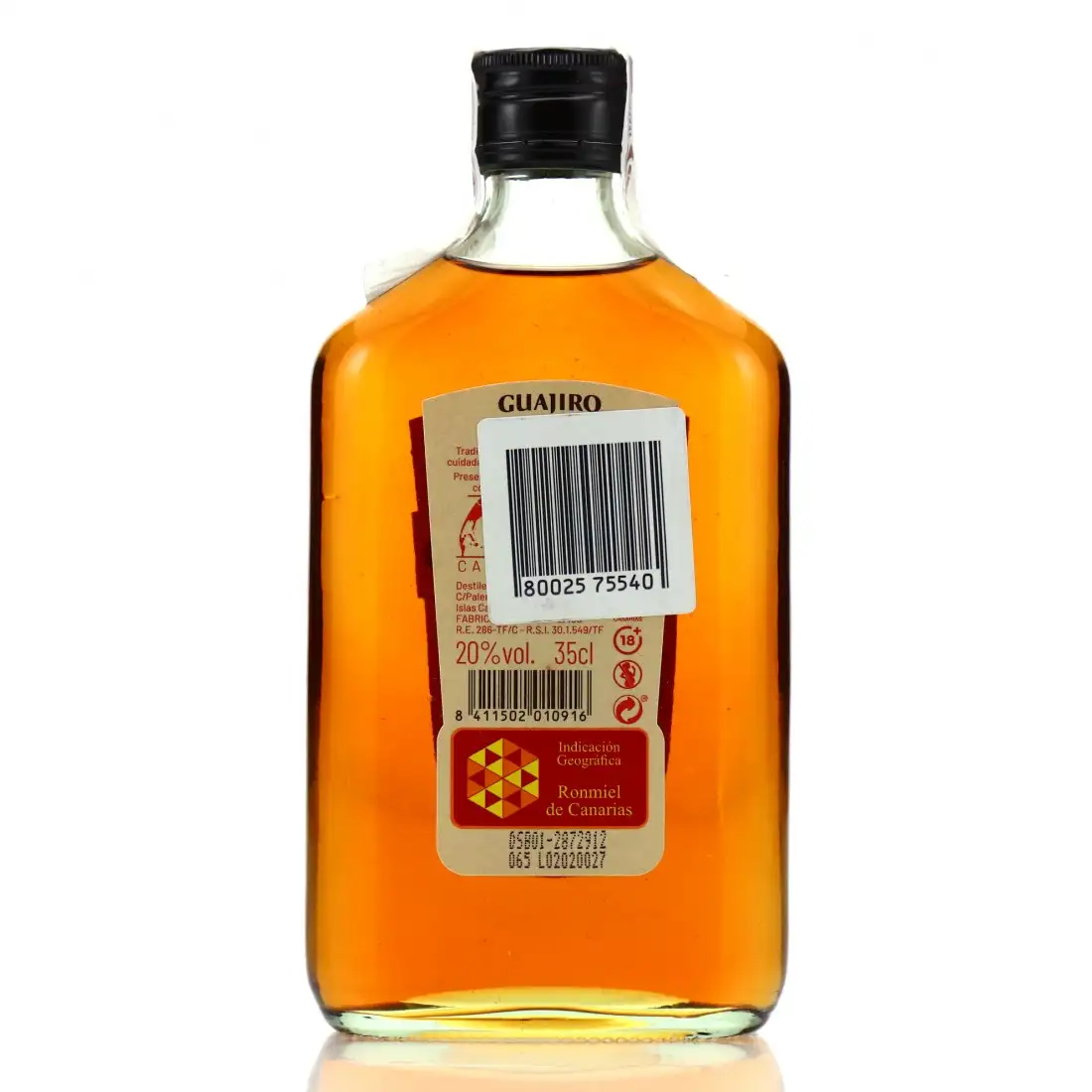 Image haute résolution de San Bartolome de Tejina Guajiro Ronmiel de Canarias 20 Honey Rum