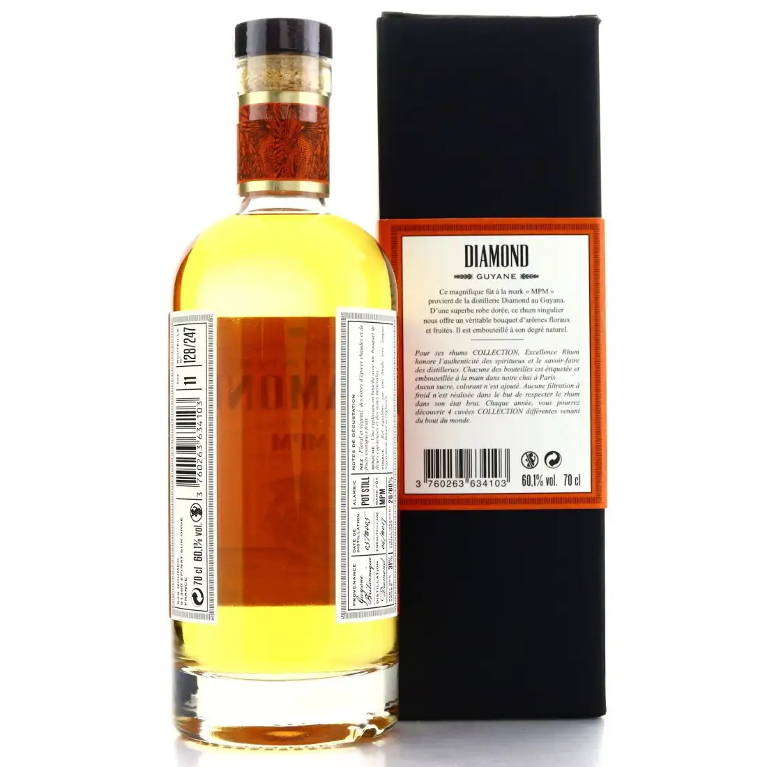 High resolution image of Excellence Rhum Diamond (Port Mourant) MPM 2005