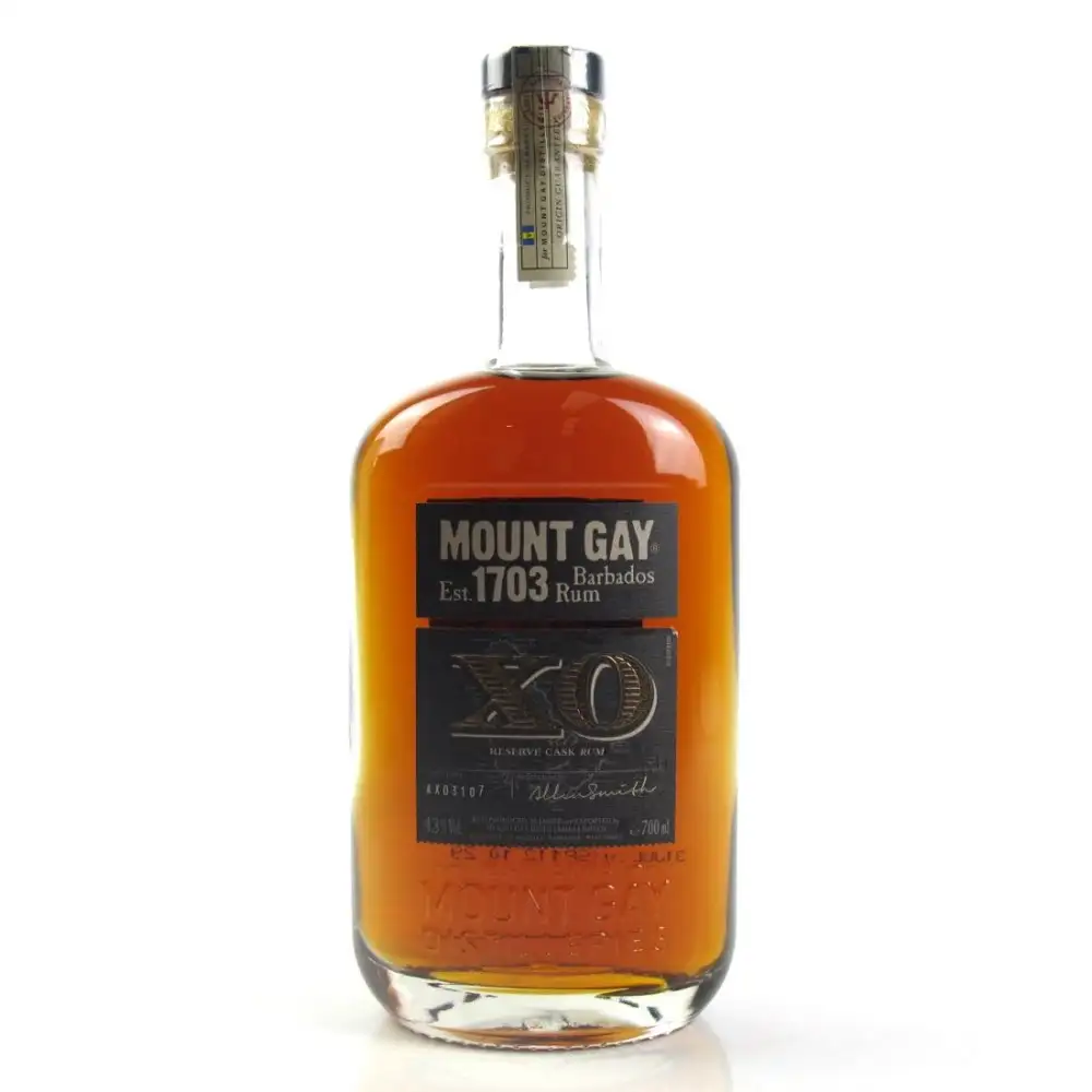 Bottle of Mount Gay Extra Old XO Reserve Cask