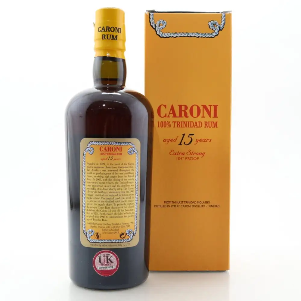 Hochauflösendes Bild von Velier Caroni 100% Trinidad Rum 15 HTR 1998