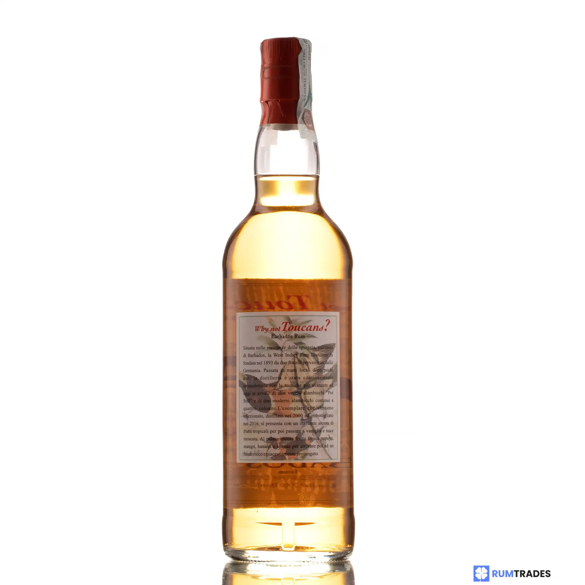 High resolution image of High Spirits Collection Barbados Rum (Why not Toucan?) 2000