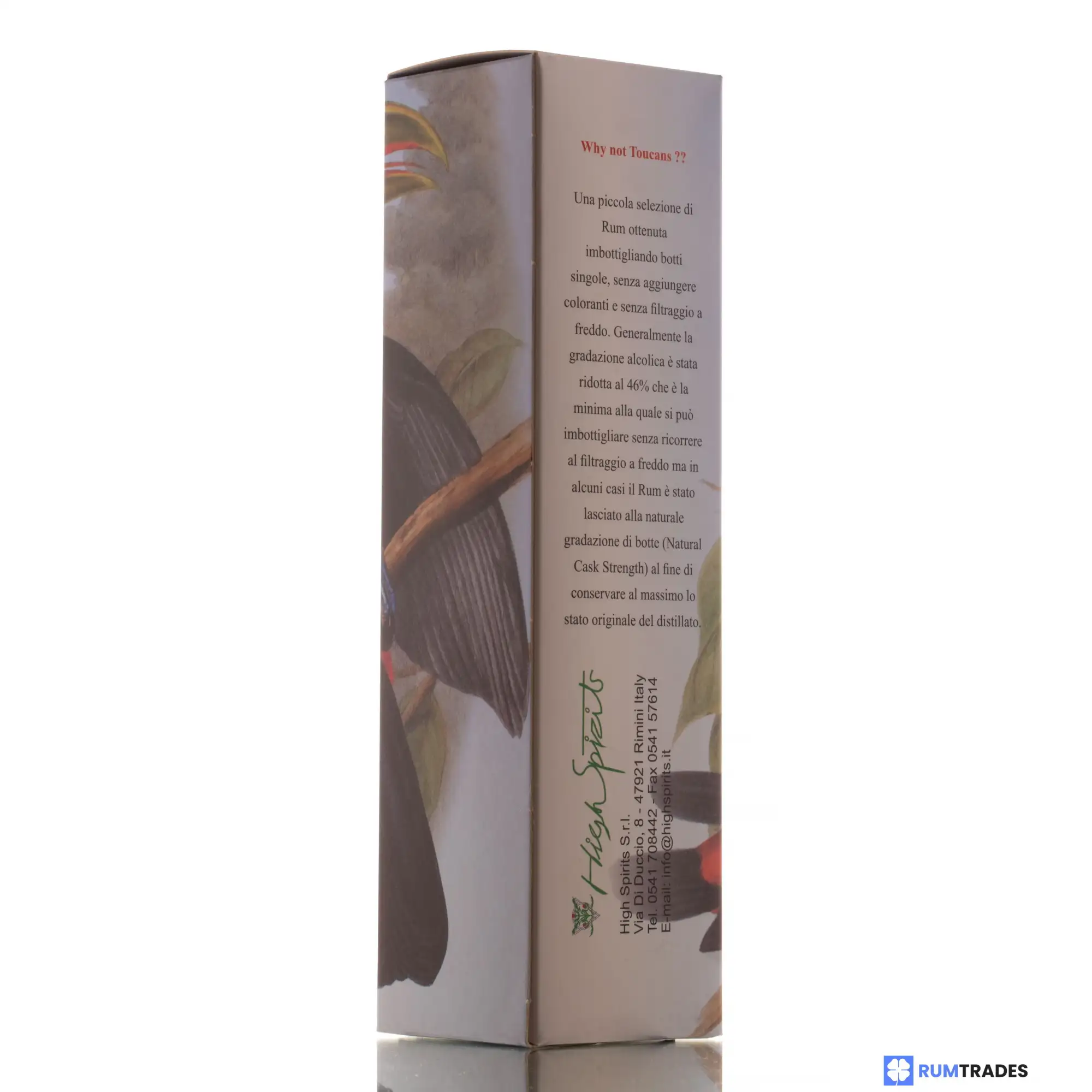 High resolution image of High Spirits Collection Barbados Rum (Why not Toucan?) 2000