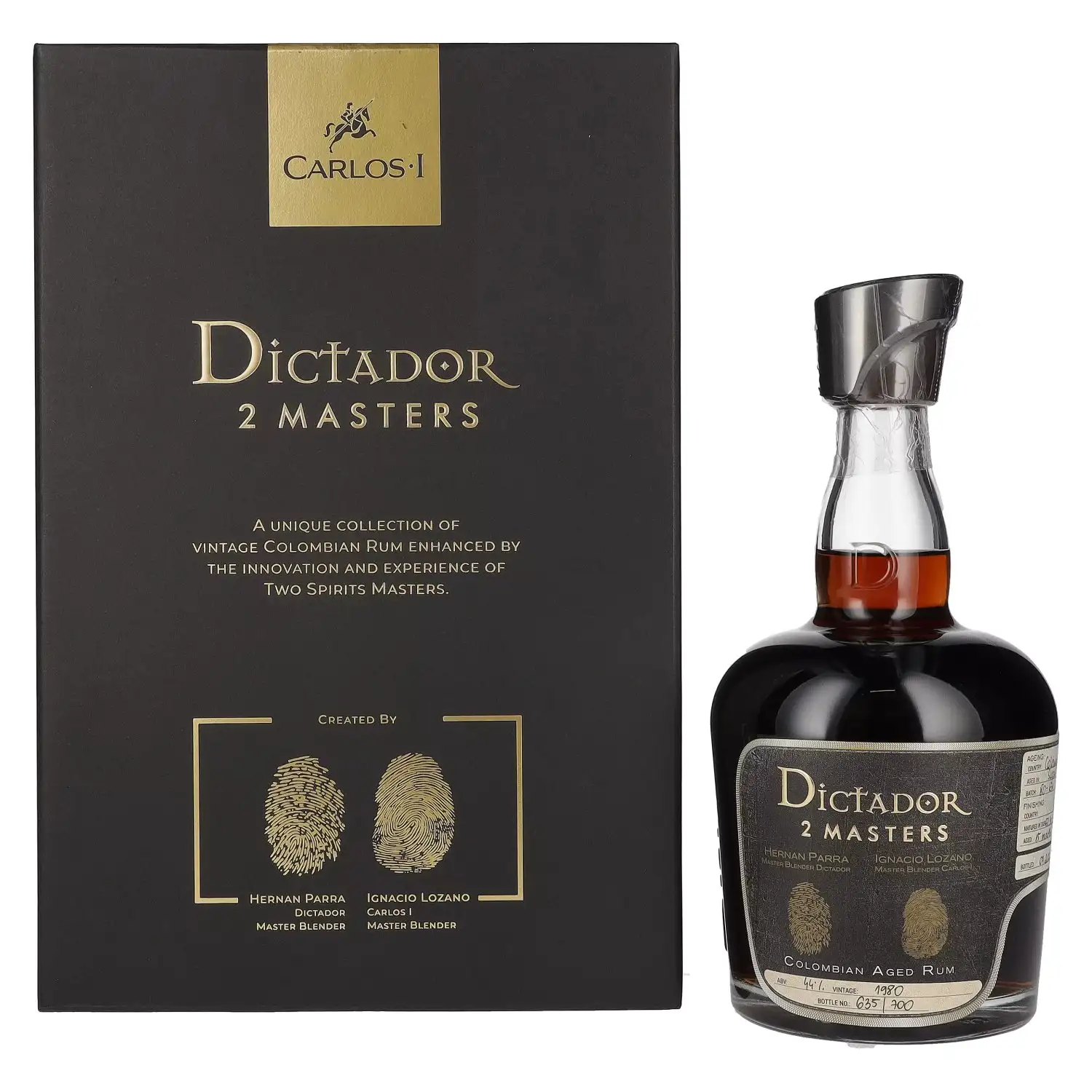 Bottle of Dictador 2 Master (Parra & Lozano) 1980