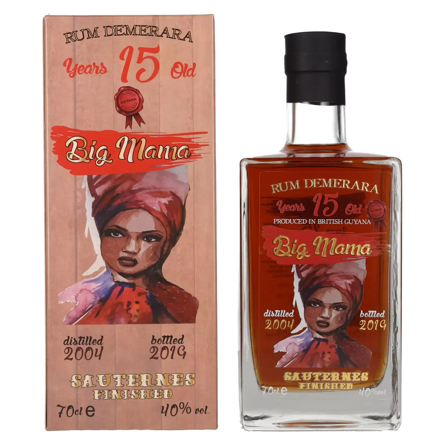Bottle of Big Mama Rum Demerara (Sauternes Finish) 2004
